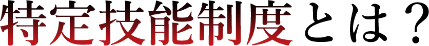 特定技能制度とは?